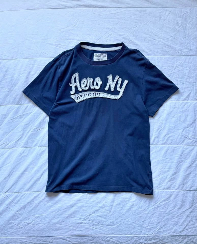 Aeropostale Navy Blue Graphic Tee "Aero NY" Size XL