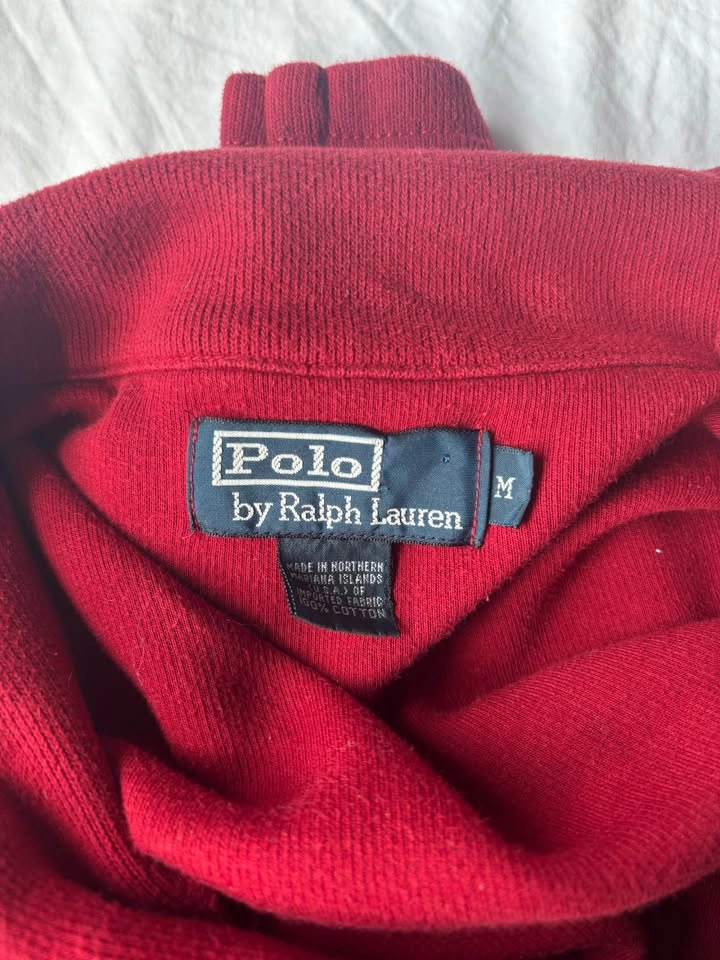 Vintage Ralph Lauren Polo Red Quarter Zip M - photo 5