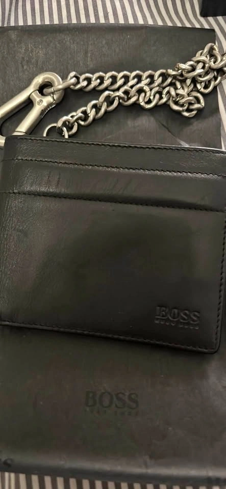 Leather Boss Hugo Boss Wallet on Chain