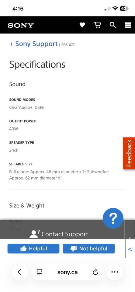 Sony SRS-X77 Portable Wireless Speaker - photo 3