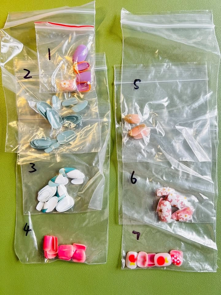 Press-on Nails - 7 Sets, Various Designs - photo 4