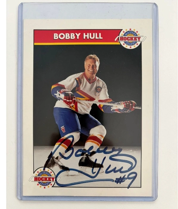 Bobby Hull Autographed Hockey Card – Masters of Hockey (Zellers