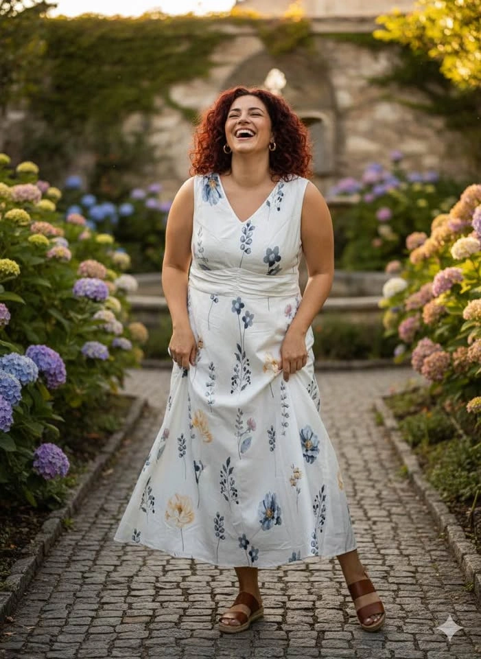 Shein Curve Floral Maxi Dress Size 3XL - photo 2