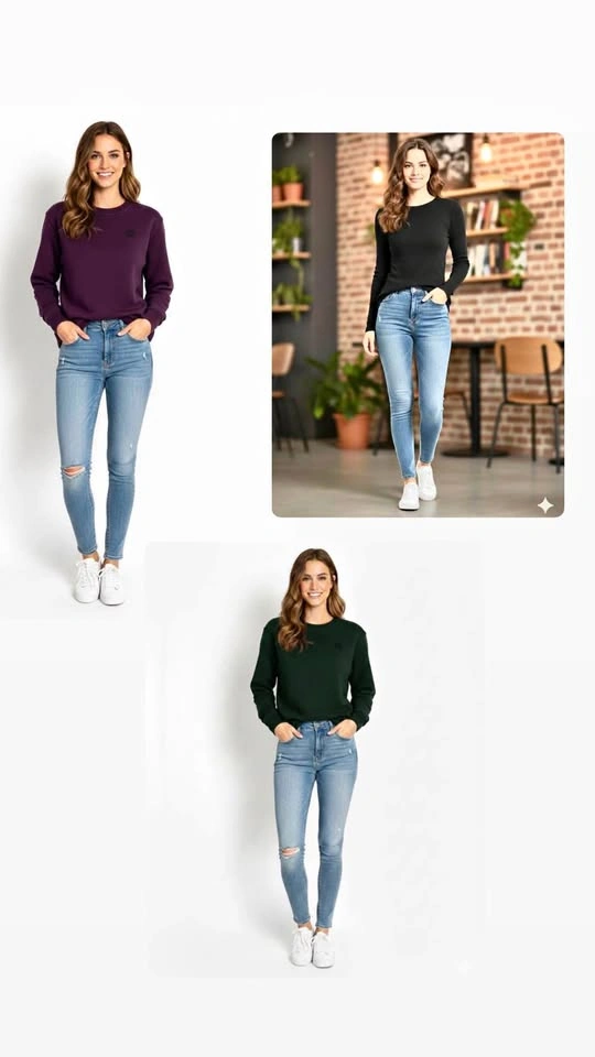 Women's Crewneck Sweatshirts - size L