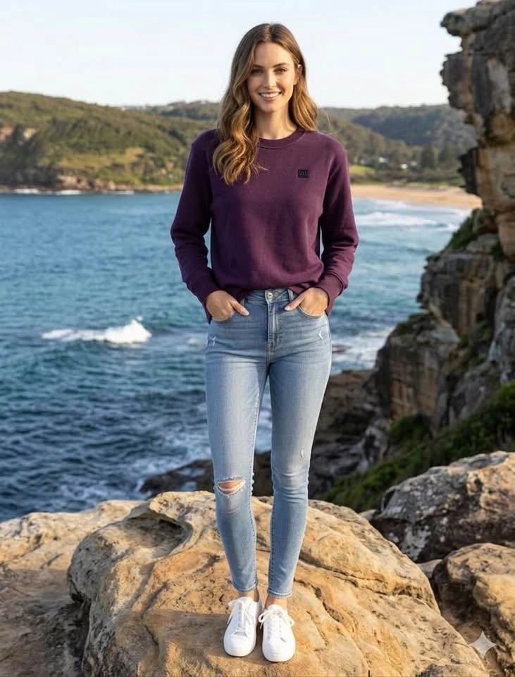 Women's Crewneck Sweatshirts - size L - photo 2