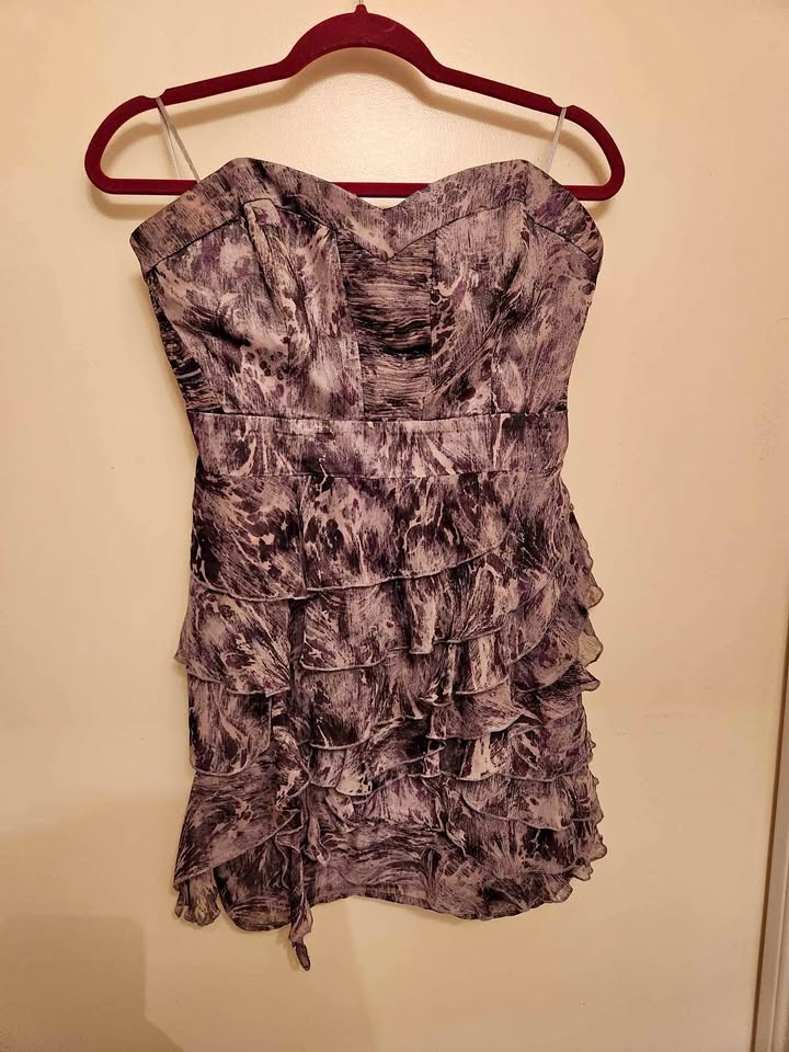 Strapless grey/purple cocktail dress from Guess (M/L)