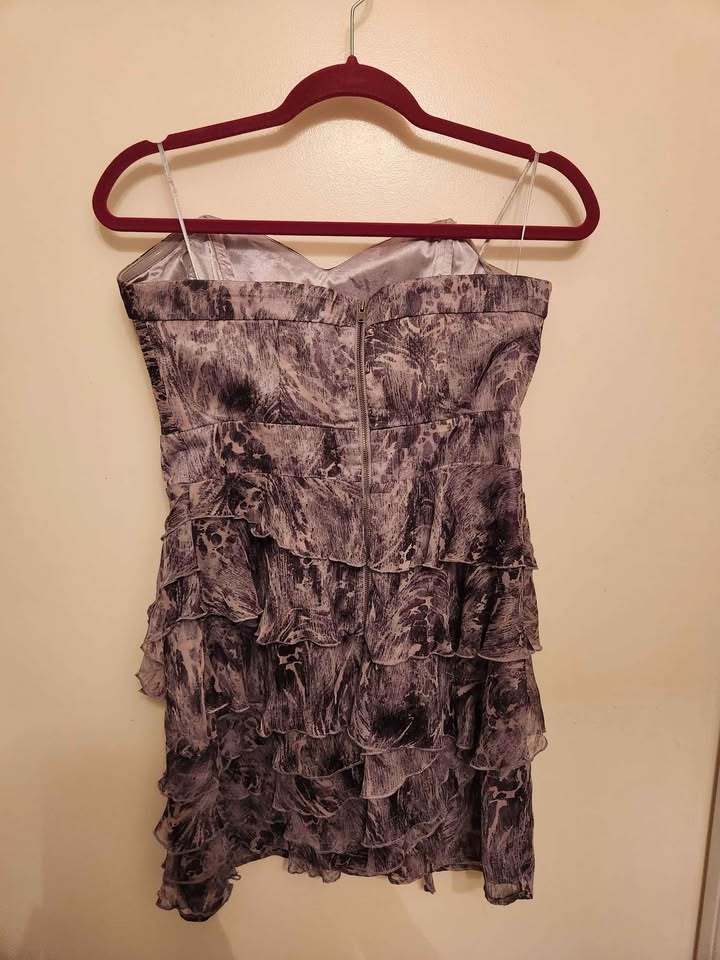 Strapless grey/purple cocktail dress from Guess (M/L) - photo 2