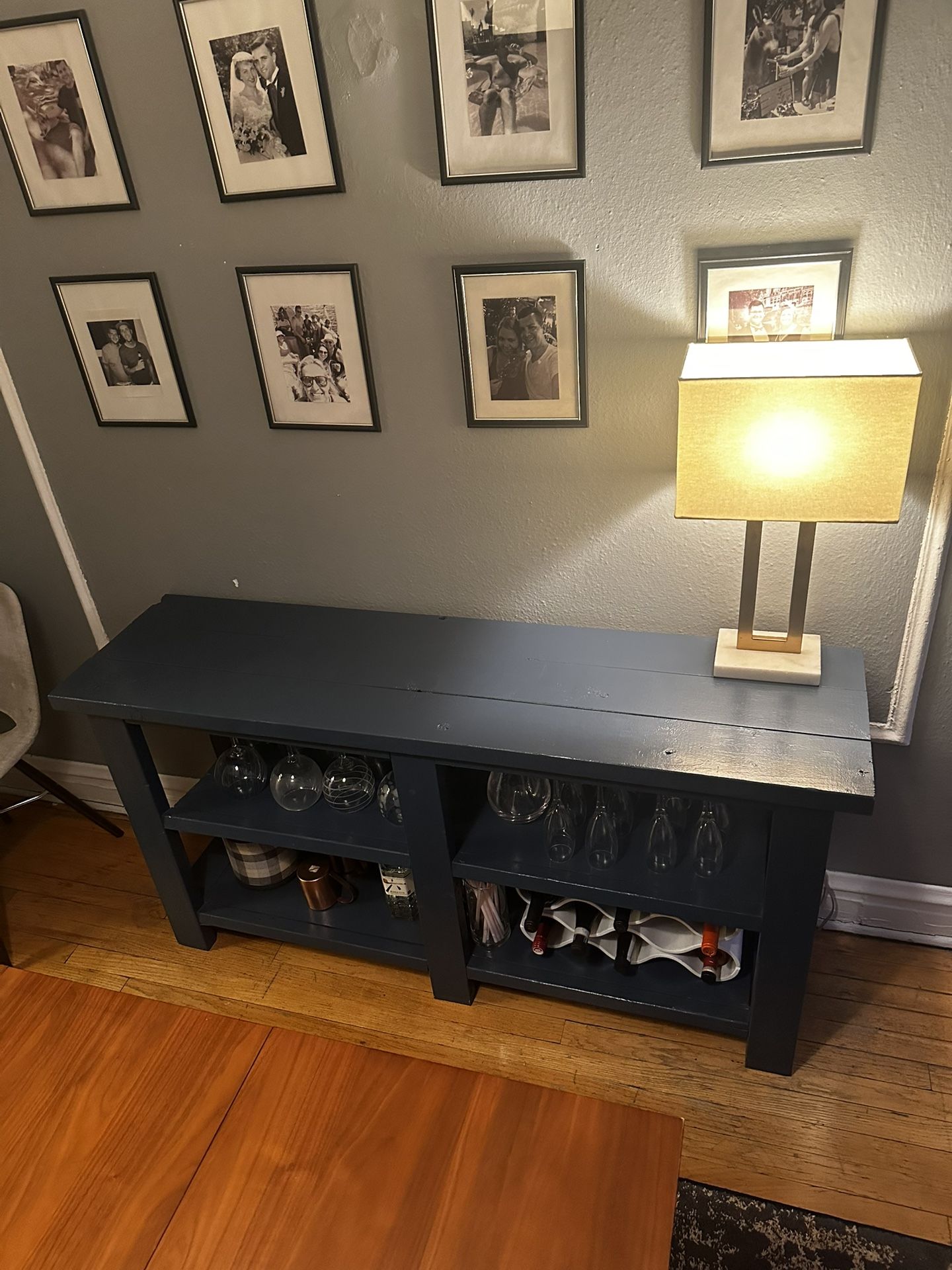 Large Wood Bar Or Tv Console