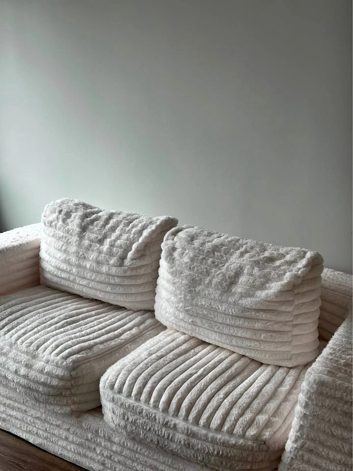 Boneless white couch / sofa