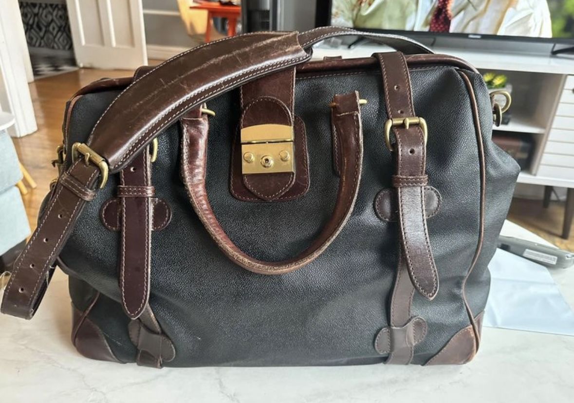 Vintage Leather Doctor Duffle