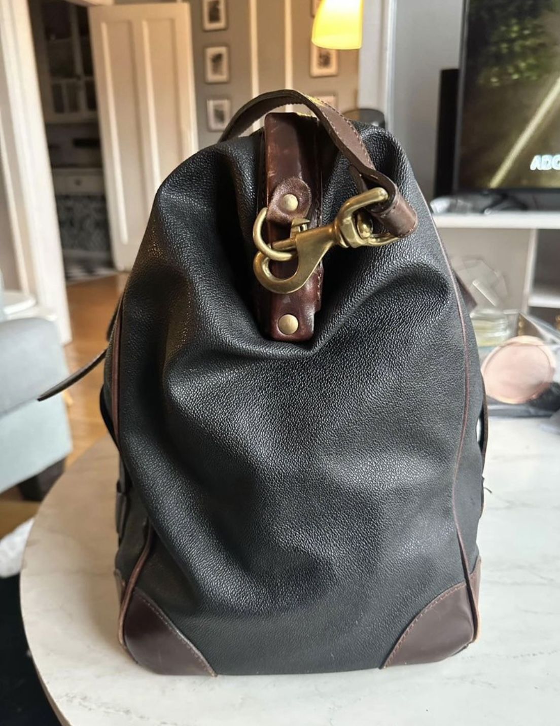 Vintage Leather Doctor Duffle - photo 3