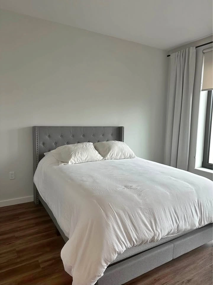 Queen Bed Frame + Mattress + Box Spring - Like New