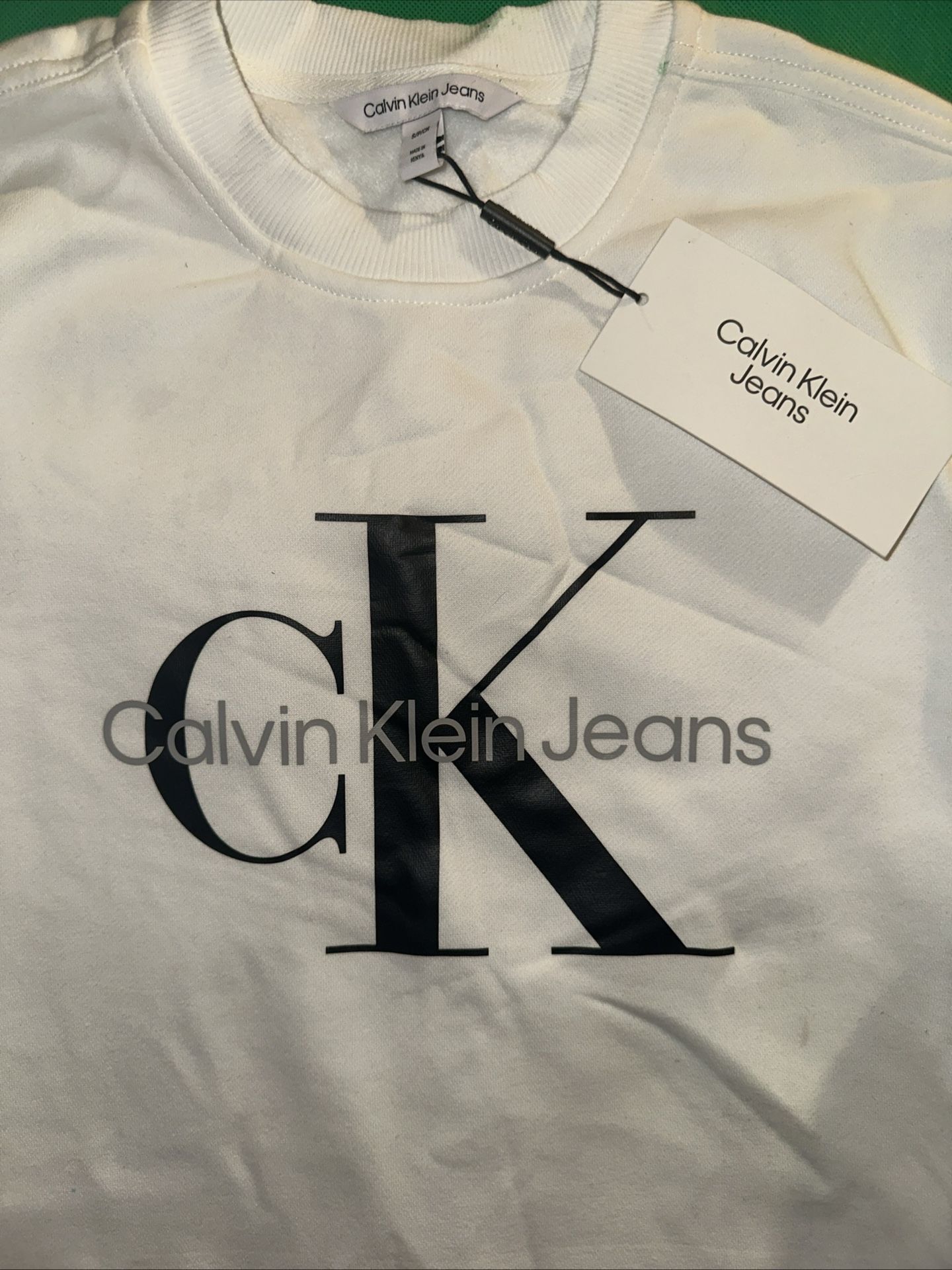 Calvin Klein Men's White Long Sleeve Sweatshirt - Size S - photo 5