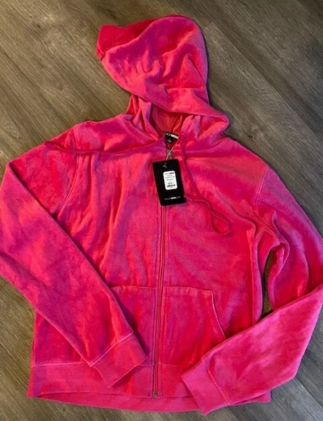 Fashion Nova Velour Track Suit Set Hot Pink XL New - photo 4