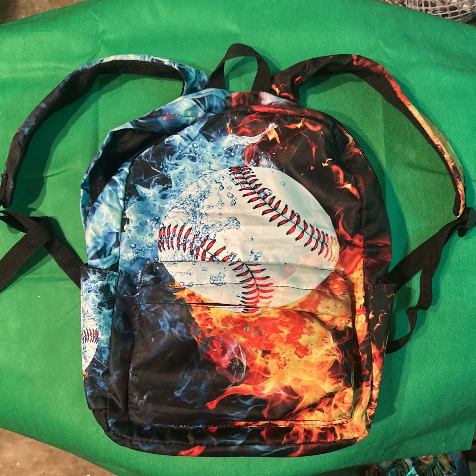 Water Baseball Sport Kids School Backpack Lunch Bag Pen Case Lot