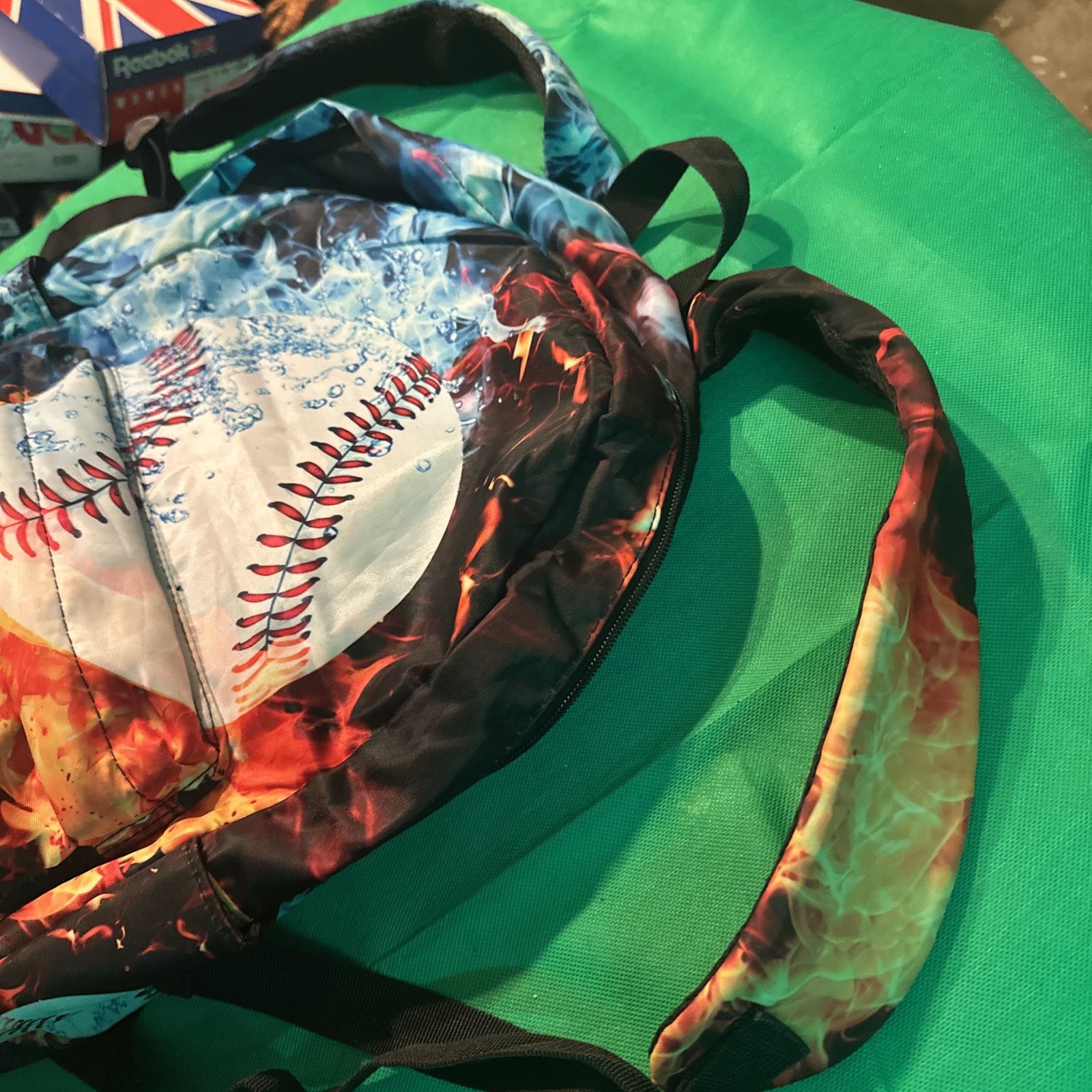 Water Baseball Sport Kids School Backpack Lunch Bag Pen Case Lot - photo 2