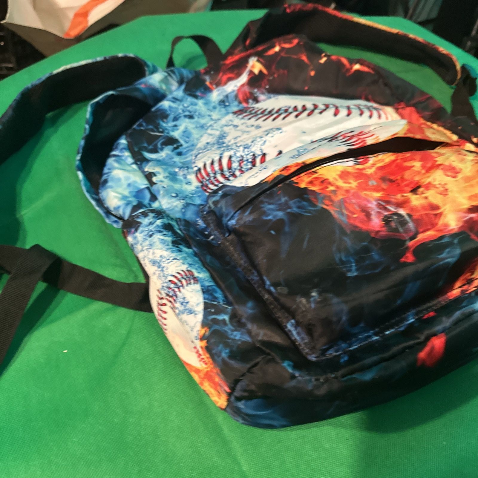 Water Baseball Sport Kids School Backpack Lunch Bag Pen Case Lot - photo 3