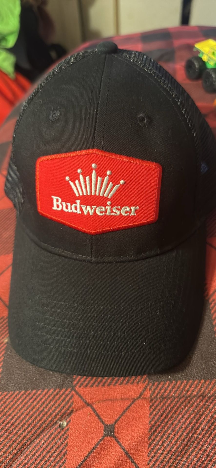 Black Budweiser Trucker Hat