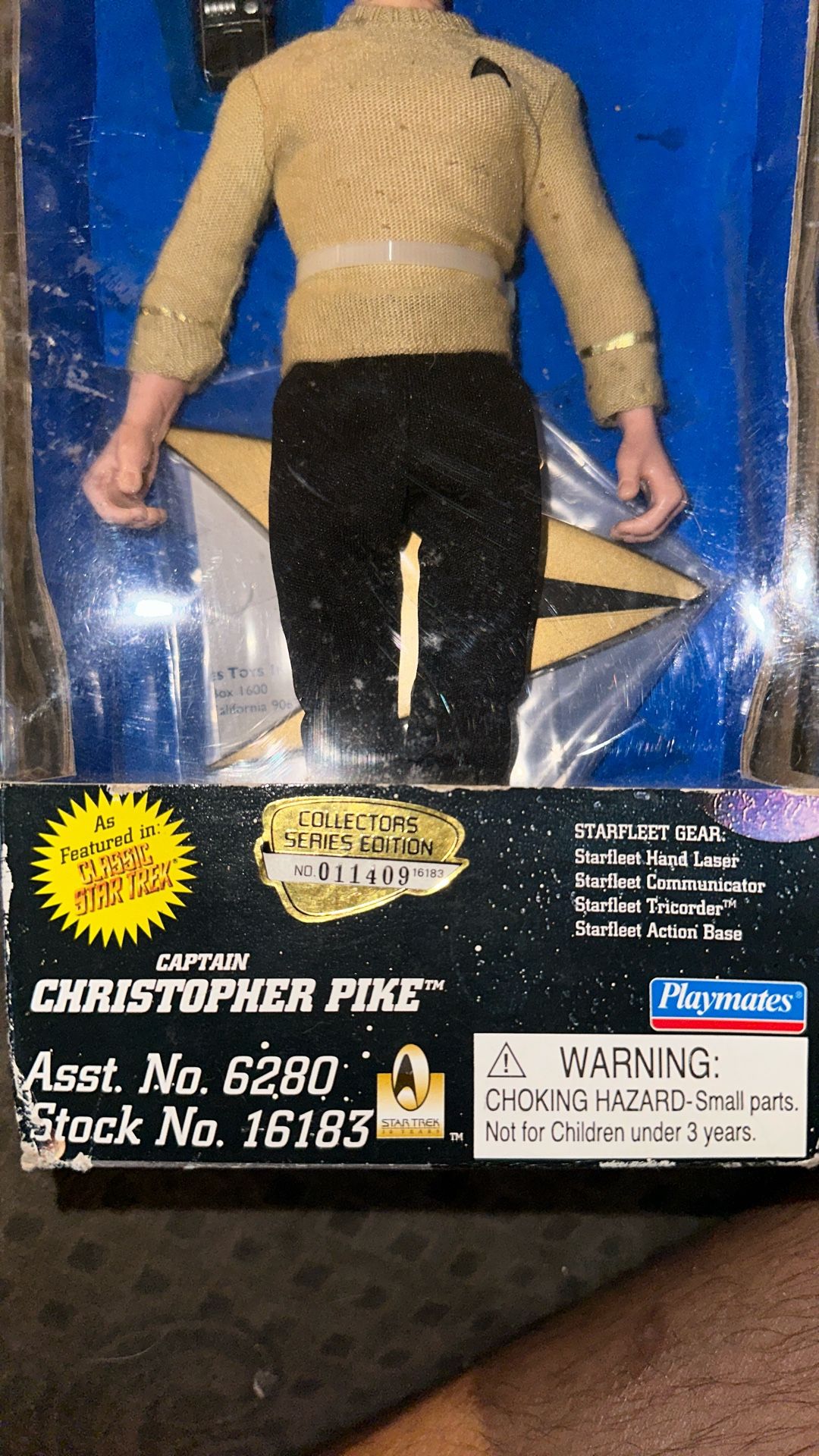 Star Trek Classic TOS Capt. Christopher Pike Figure Playmates 19 - photo 2