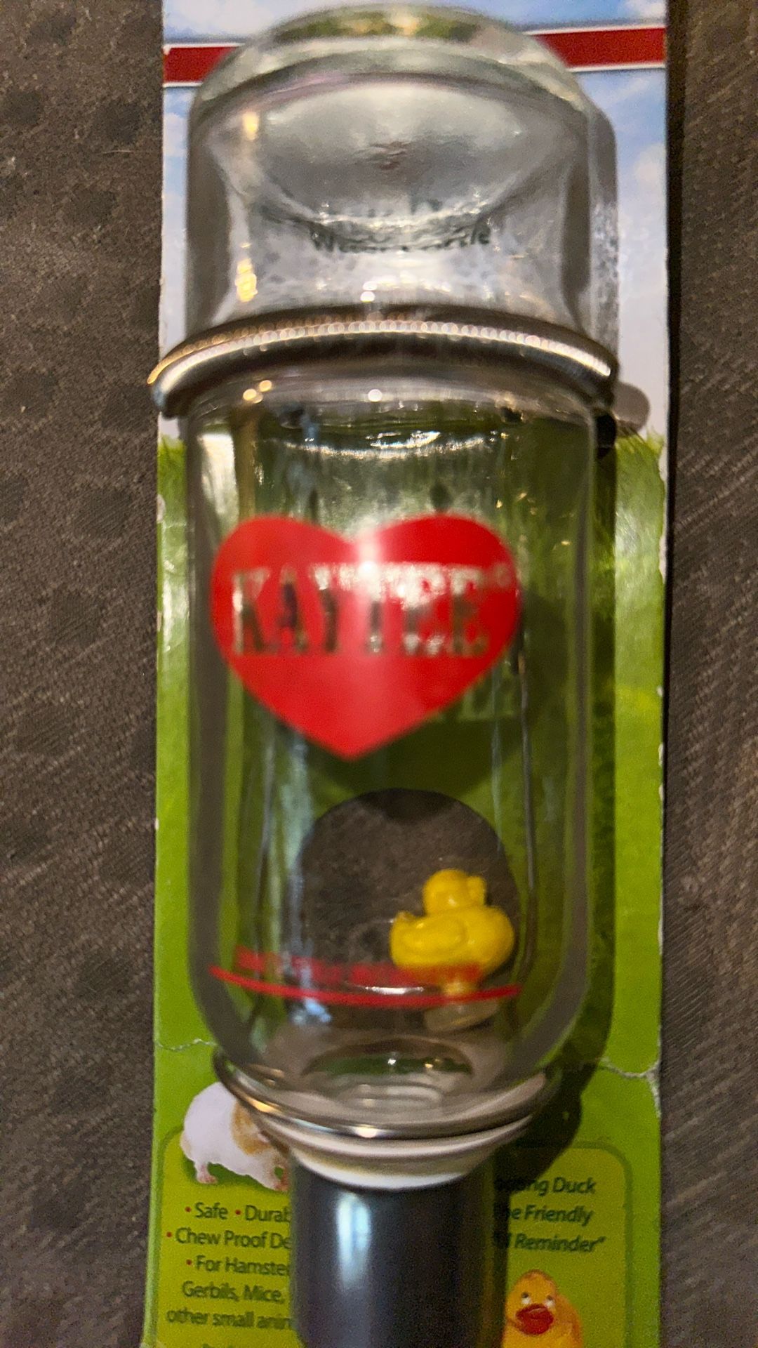 Kaytee Clear Water Bottle for Small Animals 8 oz - photo 5