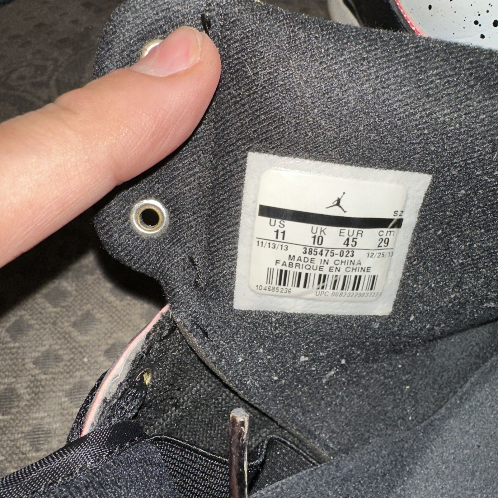 Nike Air Jordan 2 II Retro Infrared 23 Black Size 11 Sneakers - photo 2