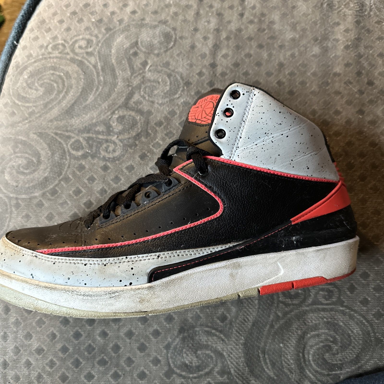 Nike Air Jordan 2 II Retro Infrared 23 Black Size 11 Sneakers - photo 4