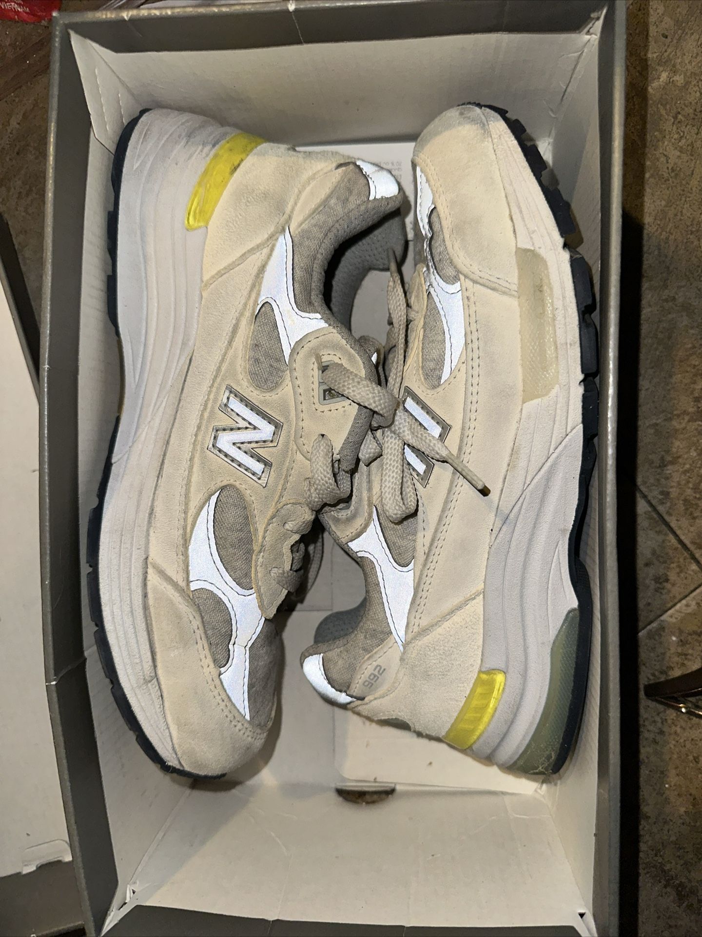 New Balance 992 Grey Made In USA White Cyclone Size 7.5 Women's - photo 3