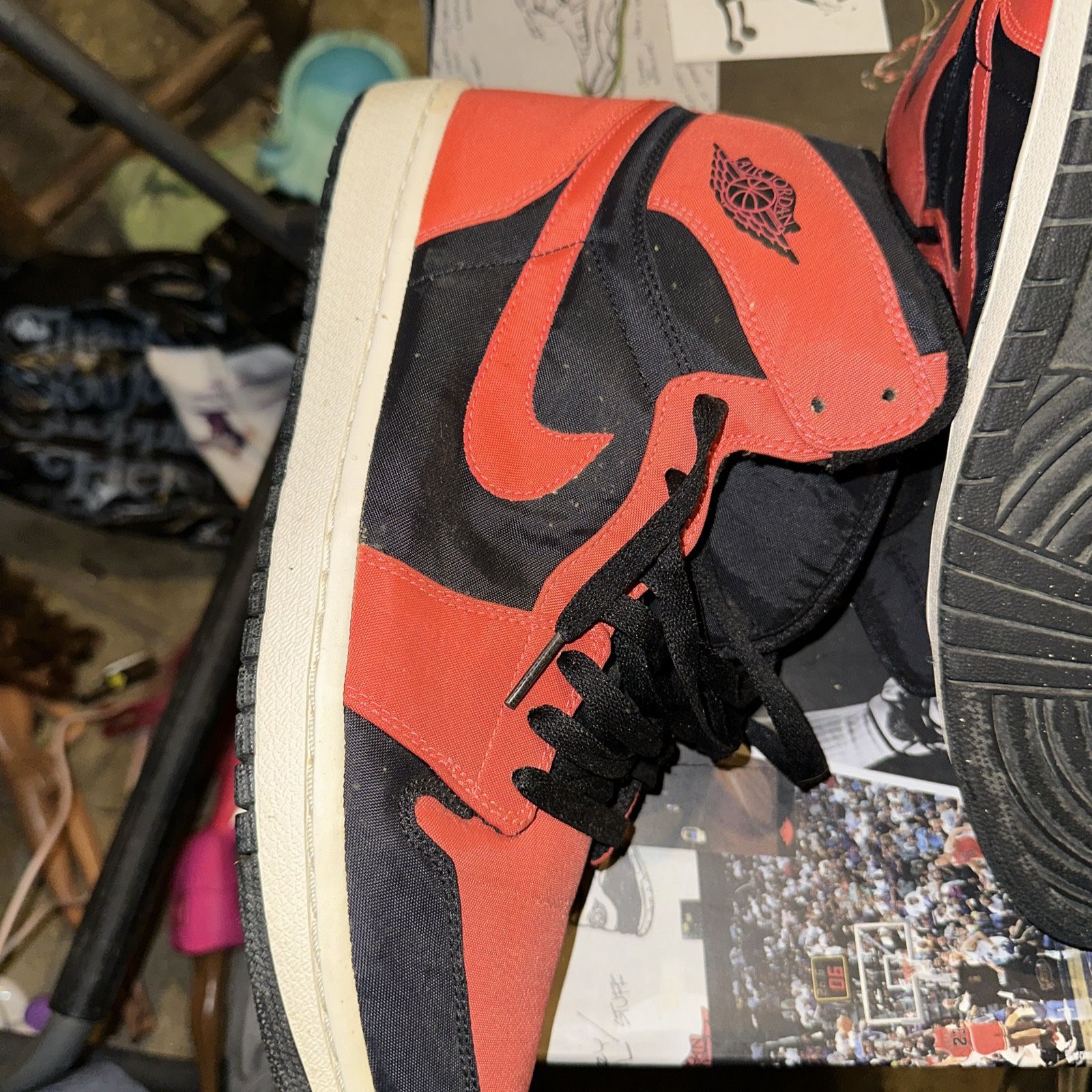 Size 11.5 - Air Jordan 1 Retro High Max Orange Preowned - photo 2
