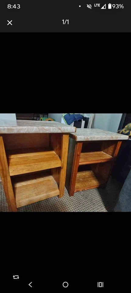 2 Wood End Tables/Night Stands