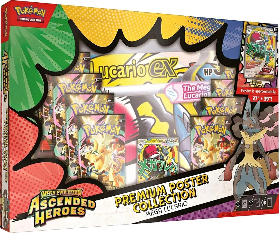Ascended Heroes Lucario Poster Collection