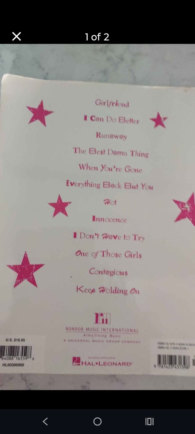 Avril Lavigne "The Best Damn Thing" Songbook - photo 2