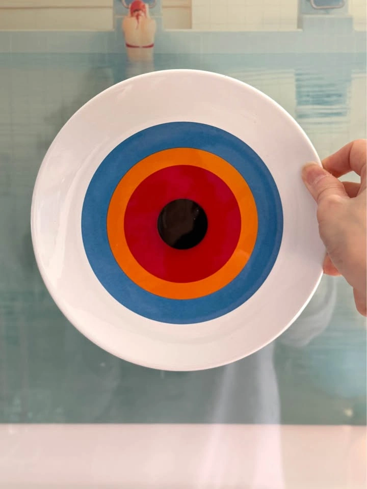 Rare Vintage IKEA Target Plates - Set of 2 - Postmodern Bullseye - photo 2