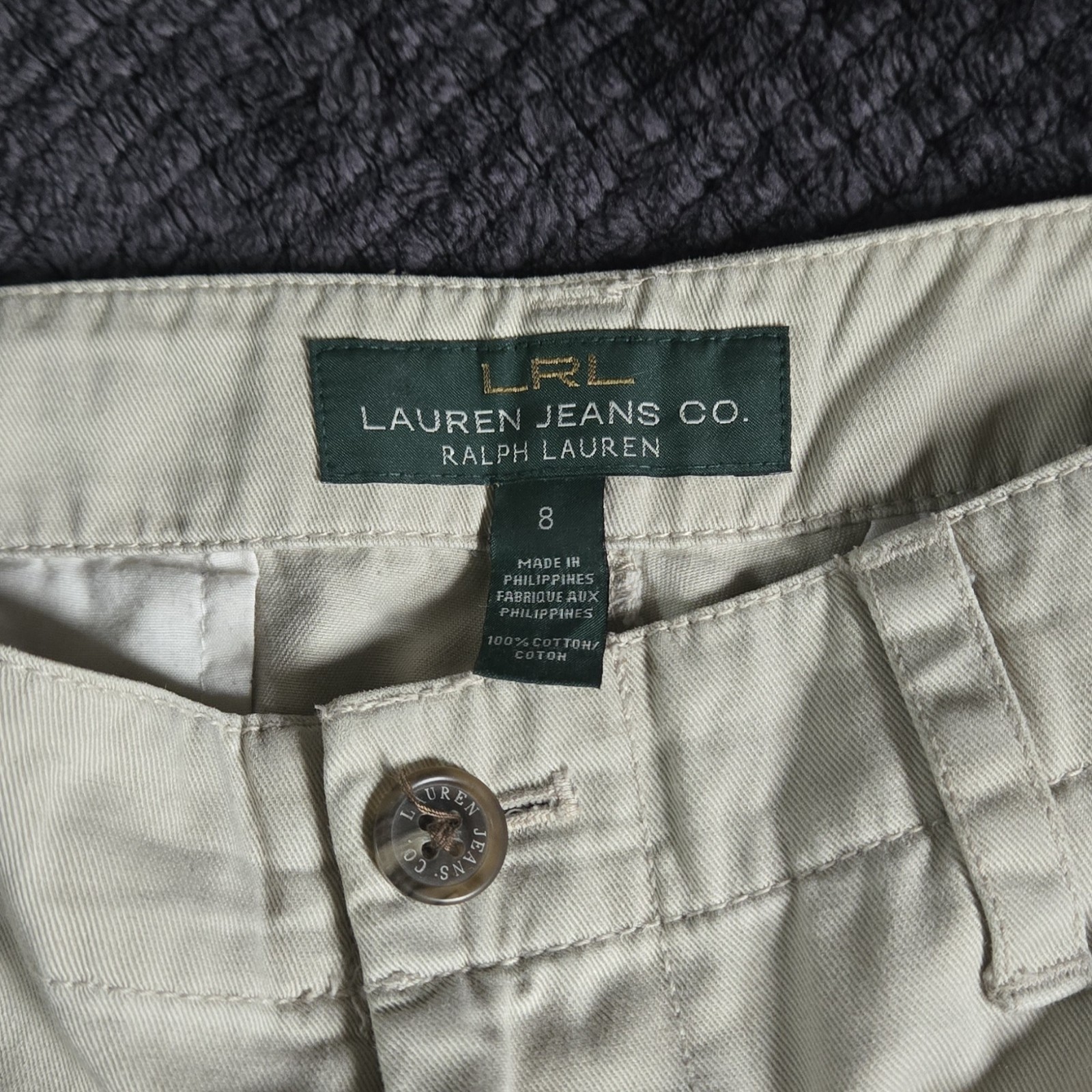 Lauren Ralph Lauren Women's Newbury Chino Pants Sz 8 Tan Khaki S - photo 4