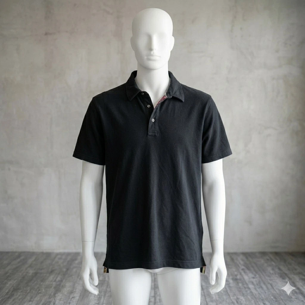 Robert Graham Polo Shirt Mens Large Black Skull Paisley - photo 3