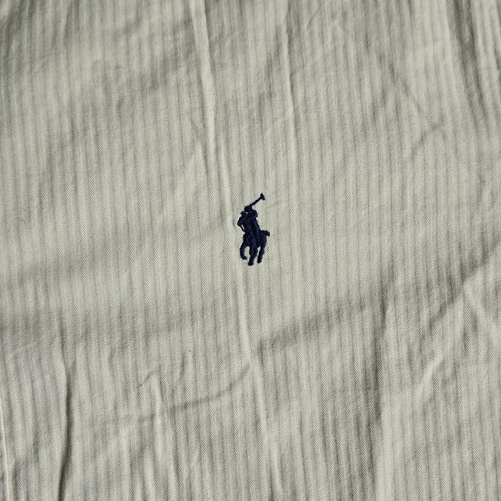 Polo Ralph Lauren Custom Fit Shirt L Sage Green Pinstripe - photo 4