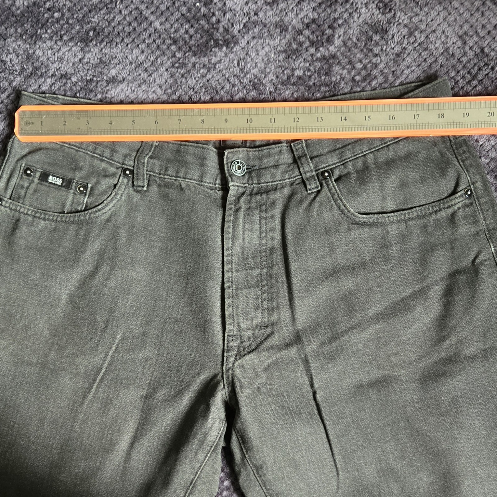 HUGO BOSS Jacksons Grey Herringbone Pants 38x35 - photo 5