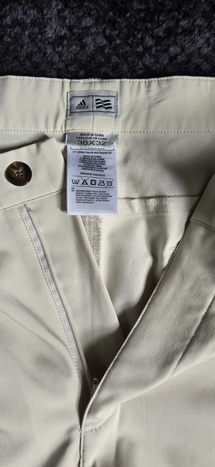 Adidas Mens Golf Pants 36x32 (Fits 38x31) Flat Front Performance - photo 4