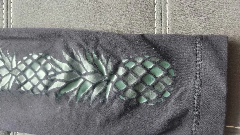 Midrise Black Lululemon Leggings (size 8) image indicator(3)