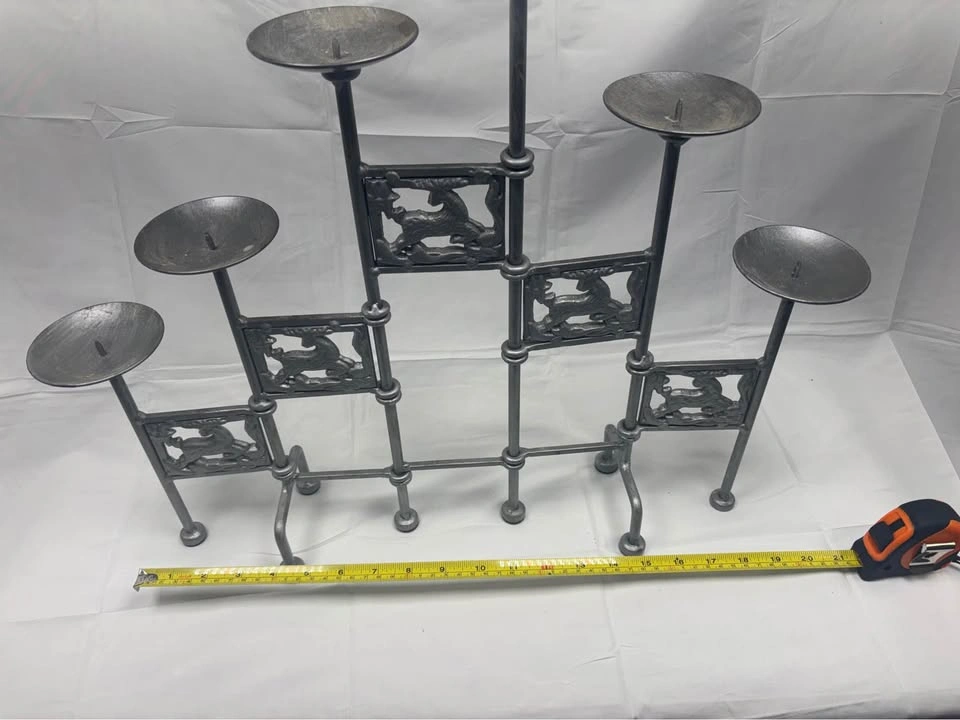 Metal 6-Light Candelabra Deer Design - photo 2
