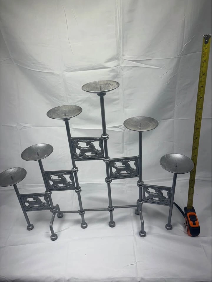 Metal 6-Light Candelabra Deer Design - photo 3
