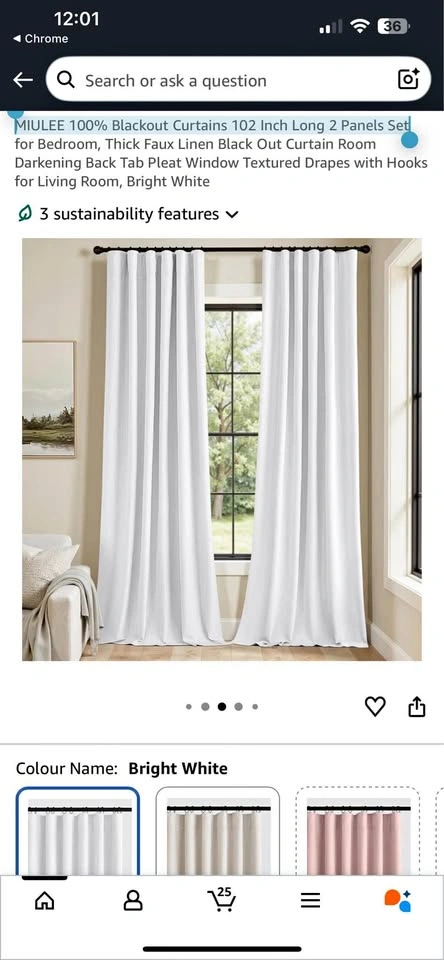MIULEE 100% Blackout Curtains 102 Inch Long 2 Panels Set