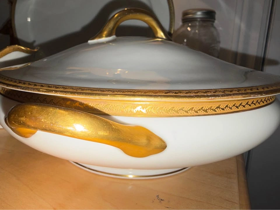 Antique Limoges France Serving Set – Charles Field Haviland Gold - photo 2