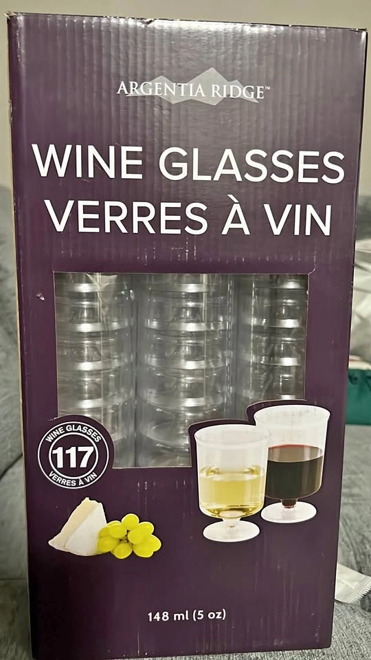117pc Party Pack Wine Glasses