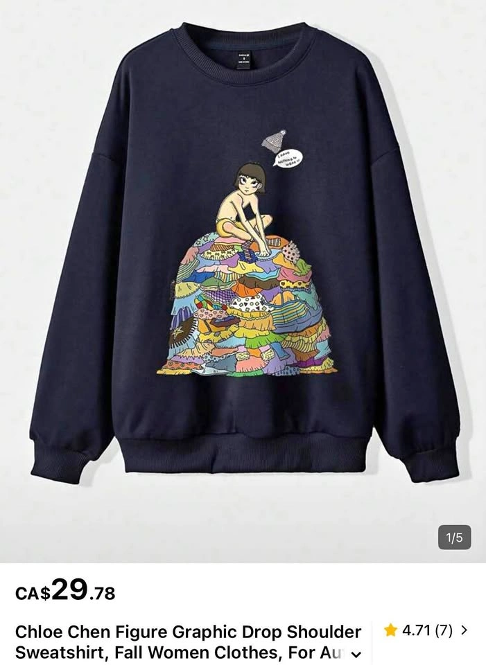 SHEIN Nothing to Wear Sweatshirt - Size M