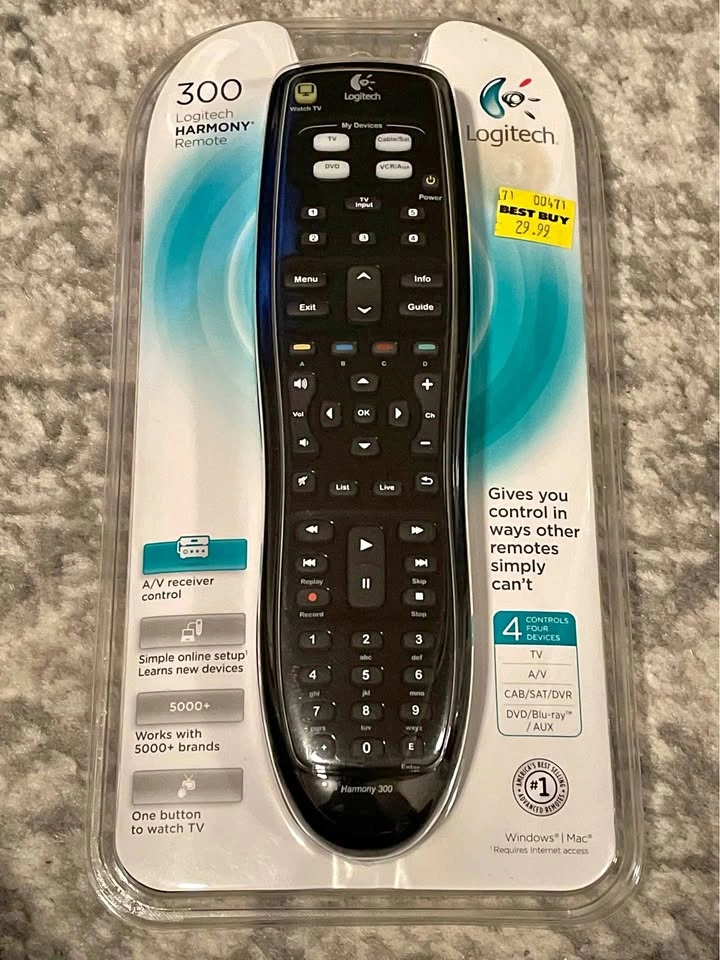 Logitech Harmony 300 Universal Remote Control BRAND NEW