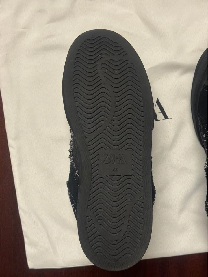 Zara Denim Skate Sneakers Discontinued Size 10 - photo 3