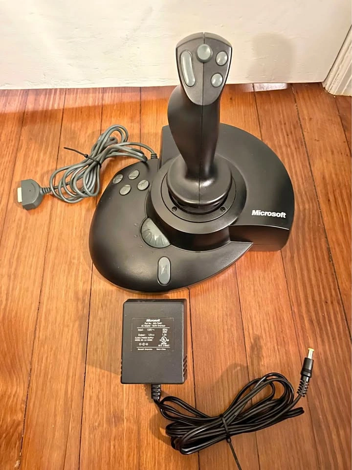 Vintage Microsoft Sidewinder Force Feedback Pro Joystick