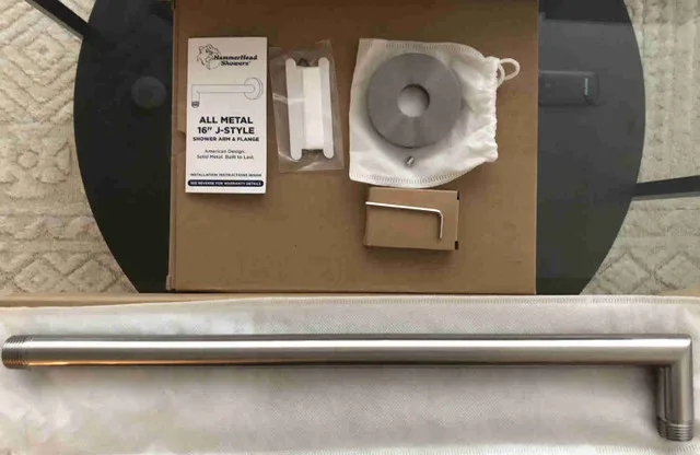 HammerHead Showerhead Extender-Brushed Nickel thumbnail
