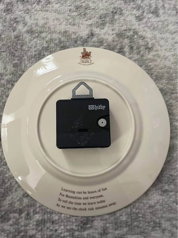 Vintage Royal Doulton Bunnykins Teaching Clock 1984 - photo 3