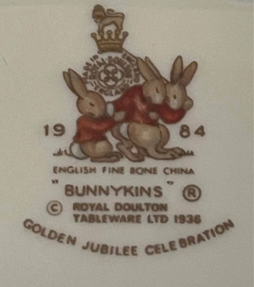 Vintage Royal Doulton Bunnykins Teaching Clock 1984 - photo 5